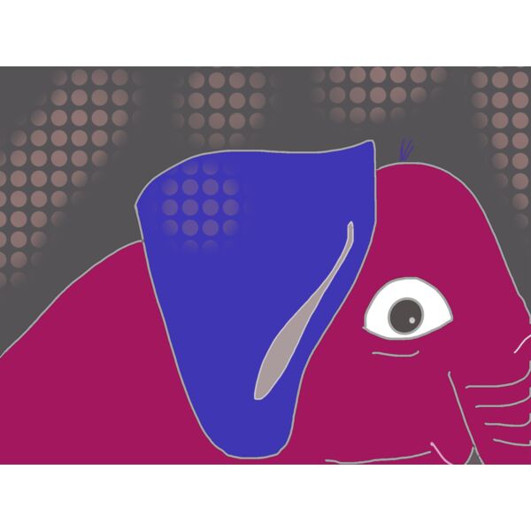 Elephant pink/blue Thumbnail